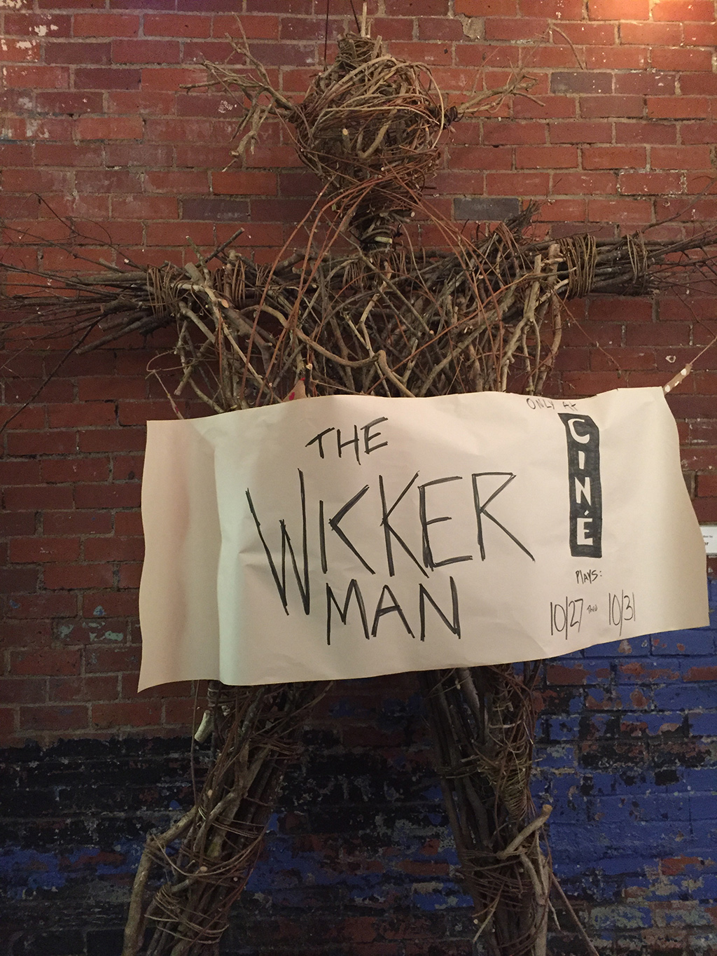 a wickerman at cine in athens